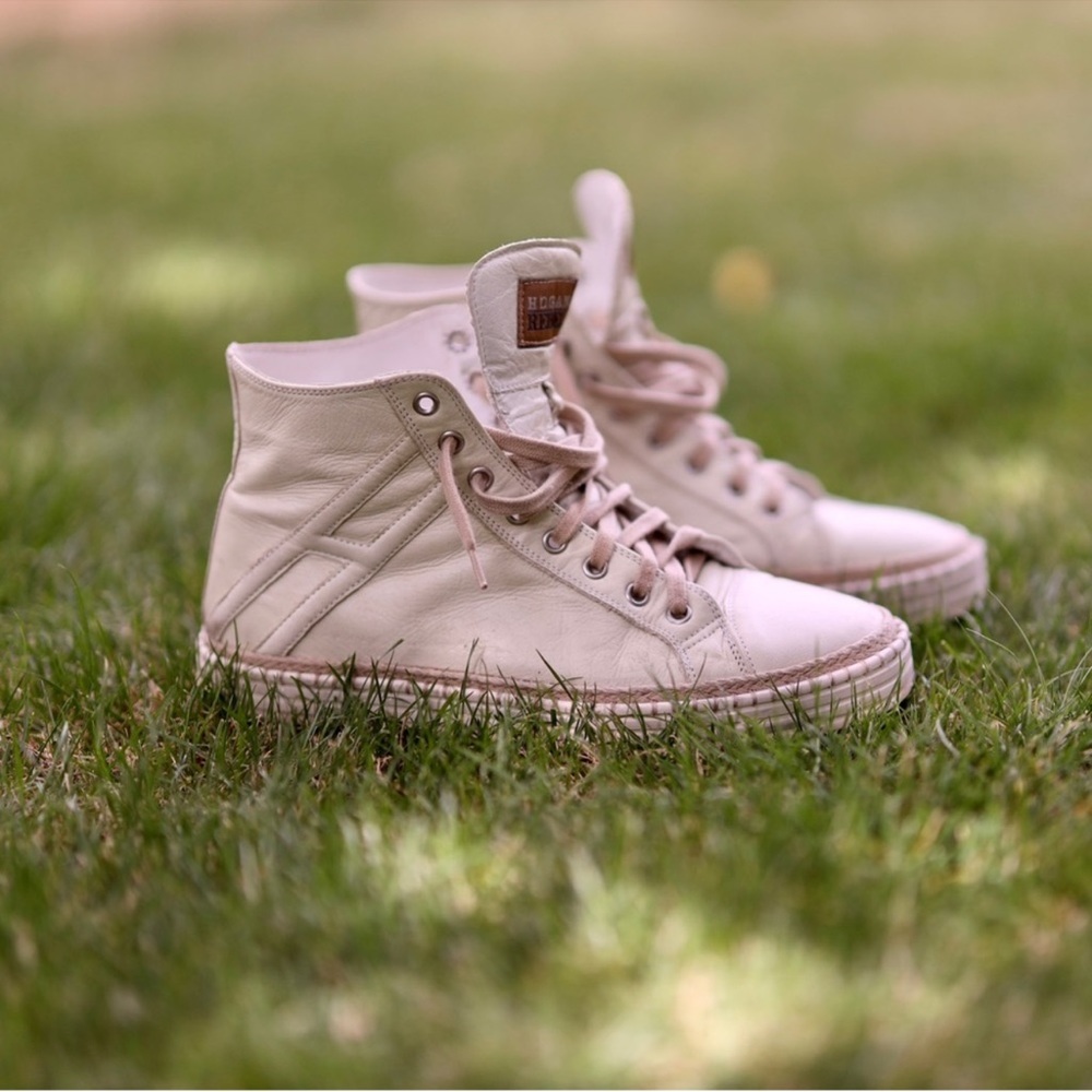 Hogan Leather High Tops